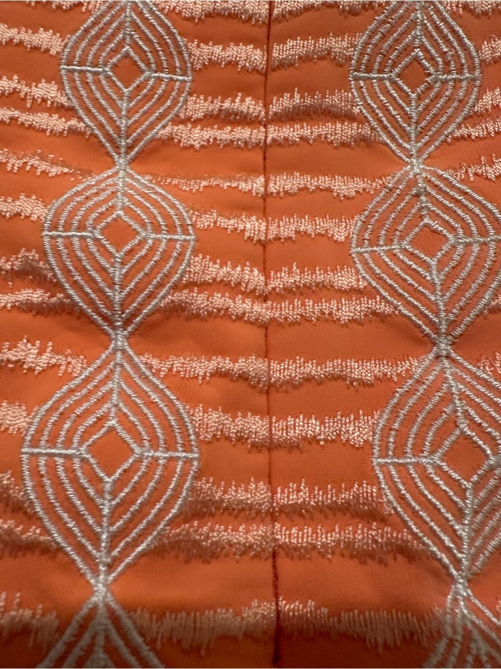 Cabana Life Pink Stripe Long-Sleeve Swim Tunic with Orange Lace Trim - Picture 5 of 8
